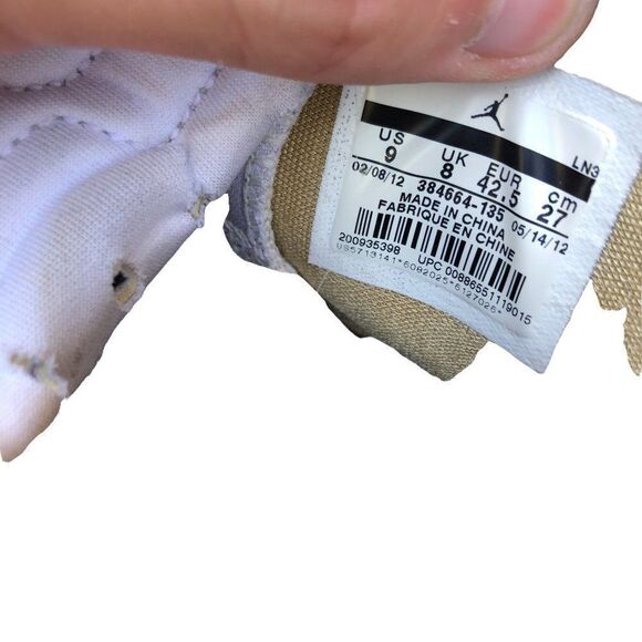 BEATER 2012 Air Jordan 6 Retro Golden Moments Pack Size 9 - Picture 2 of 16